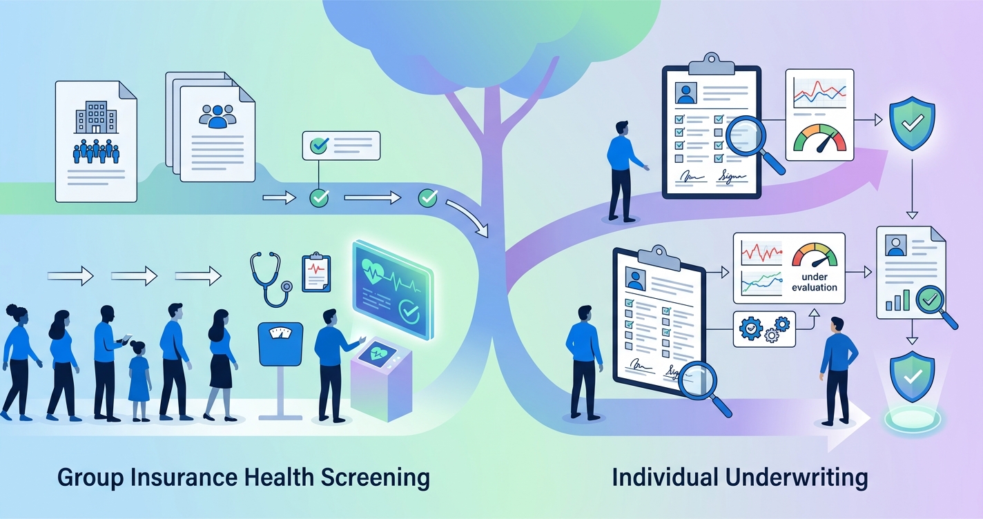 Group Insurance Health Screening vs Individual Underwriting: Key Differences